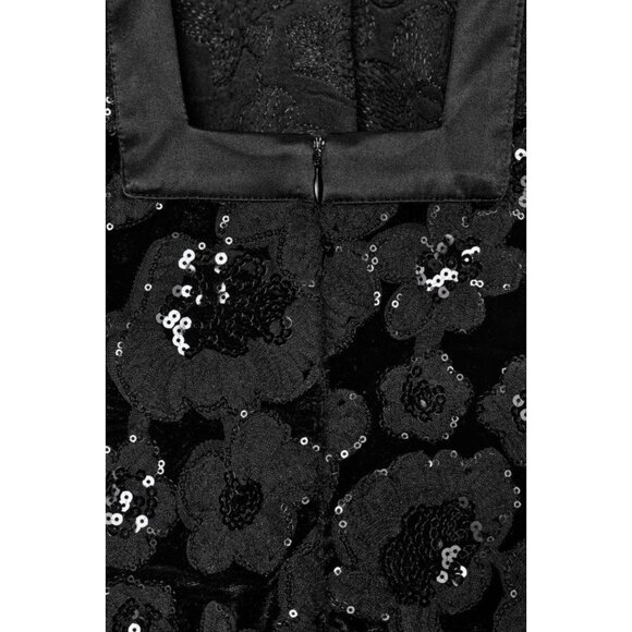 ZARA COMBINATION SEQUIN MINI DRESS - Picture 8 of 8